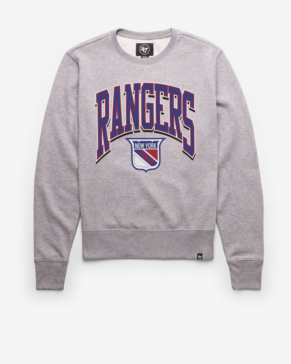 NEW YORK RANGERS VINTAGE WALK TALL '47 HEADLINE CREW SLATE GREY