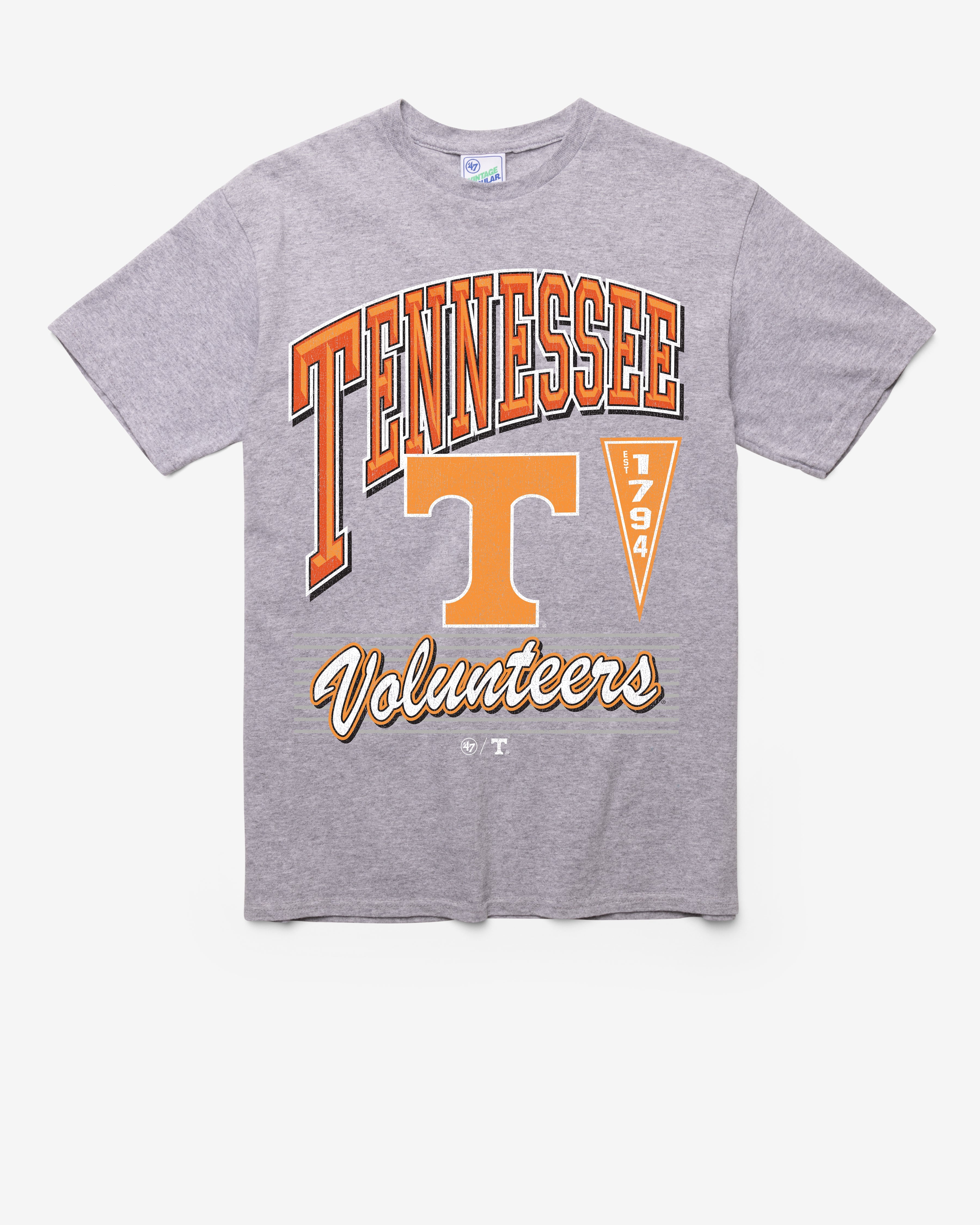 TENNESSEE VOLUNTEERS LOCKER VINTAGE '47 TUBULAR TEE DT ATHLETIC HEATHER