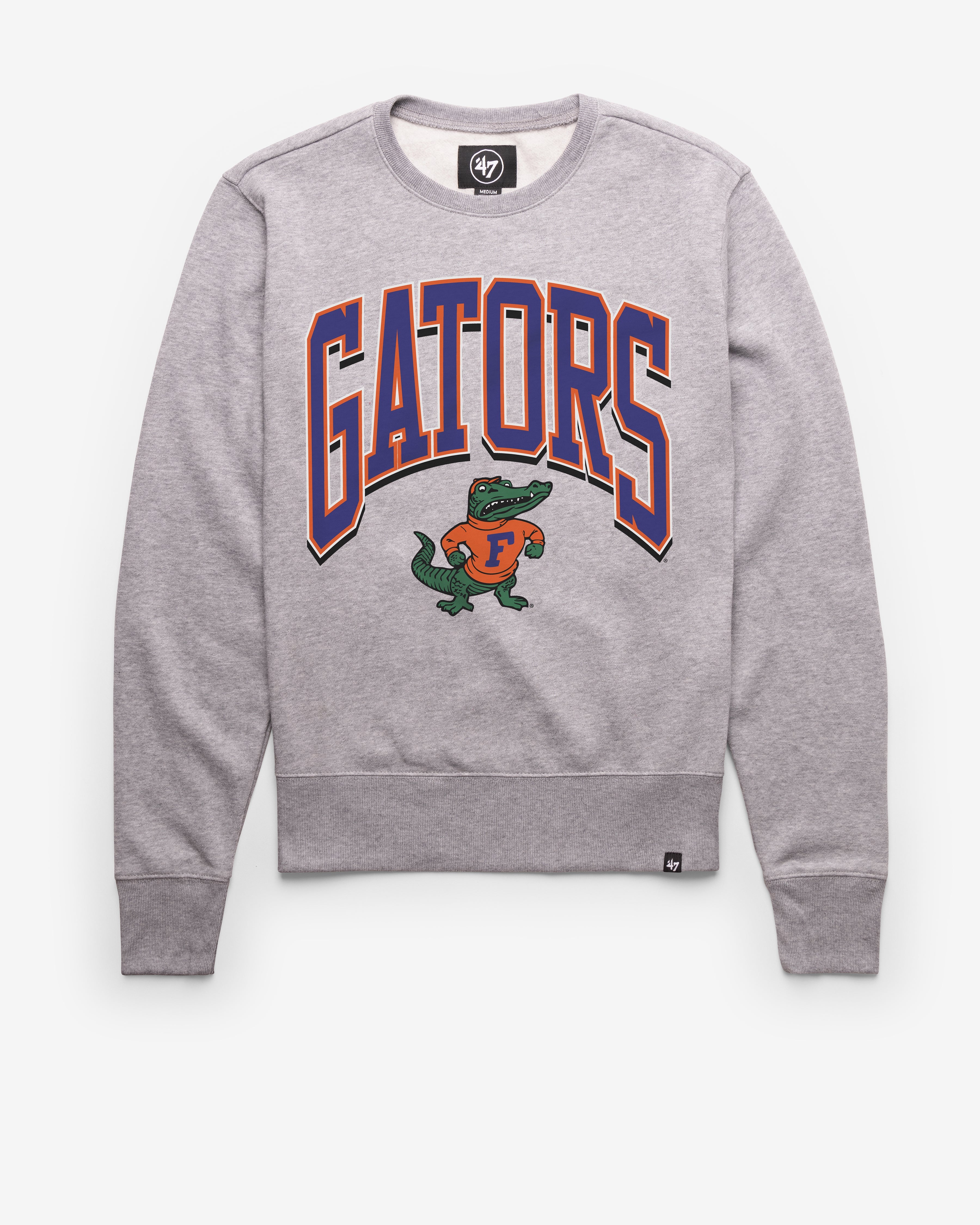 FLORIDA GATORS VINTAGE WALK TALL '47 HEADLINE CREW SLATE GREY