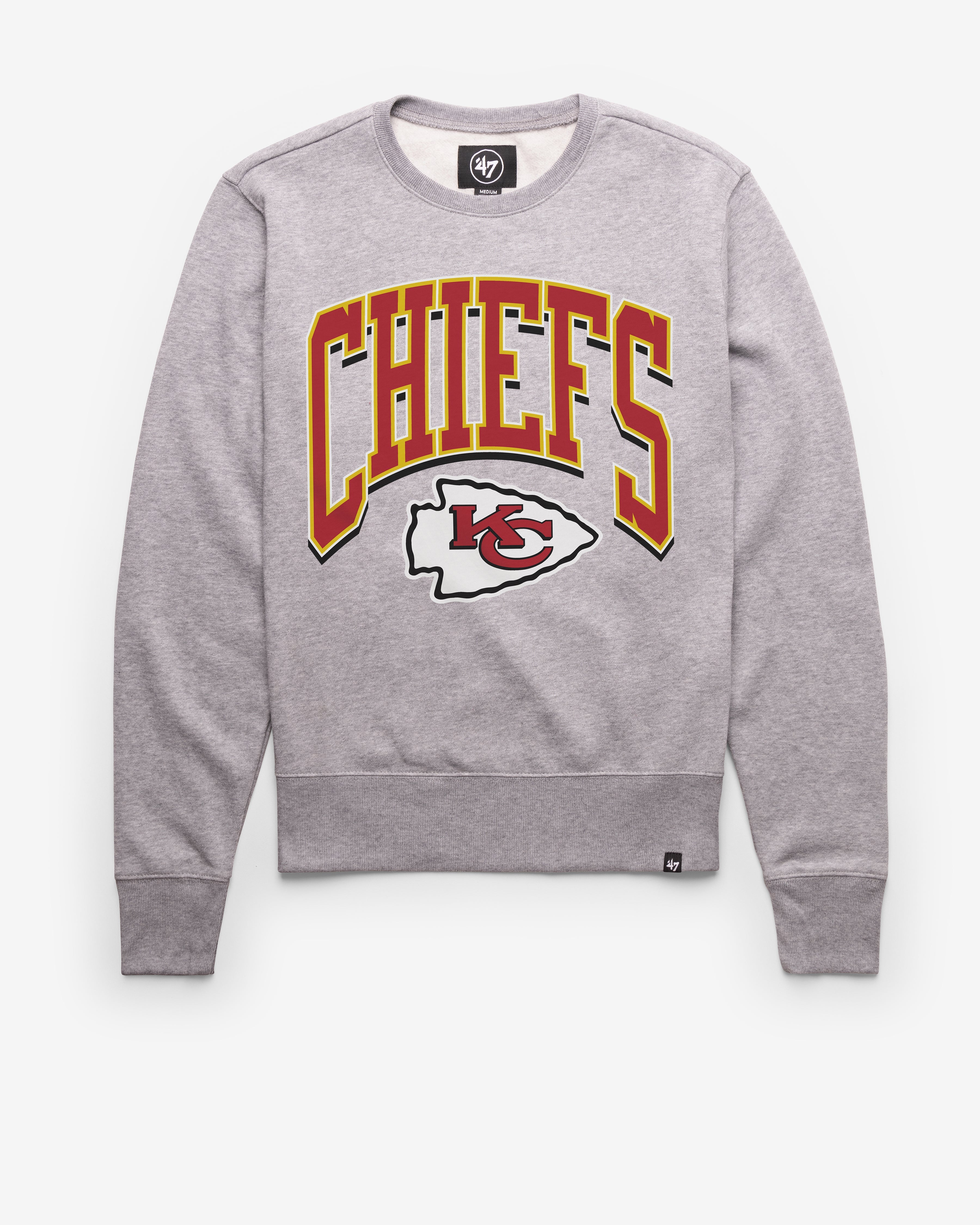 KANSAS CITY CHIEFS WALK TALL '47 HEADLINE CREW SLATE GREY