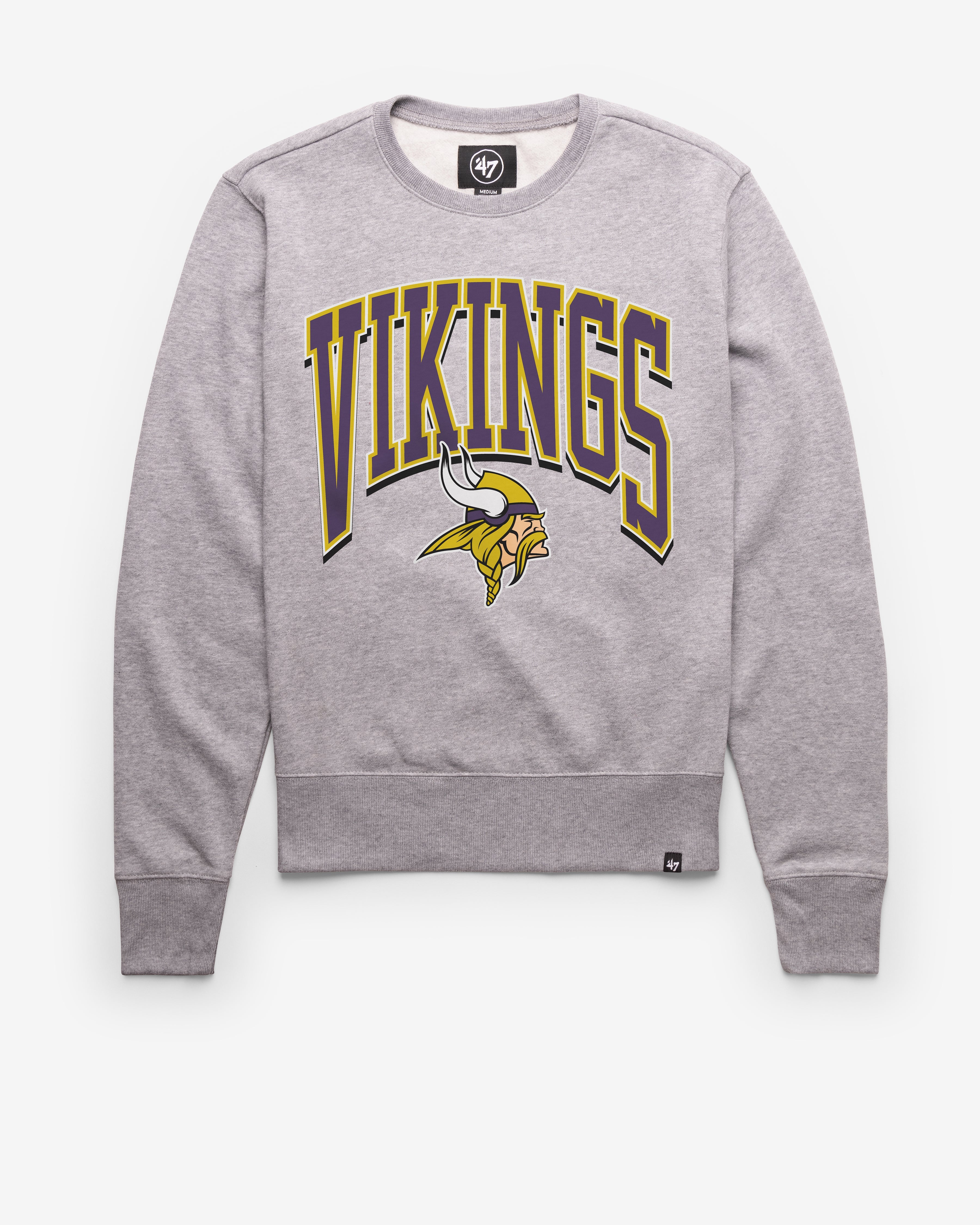 MINNESOTA VIKINGS WALK TALL '47 HEADLINE CREW SLATE GREY