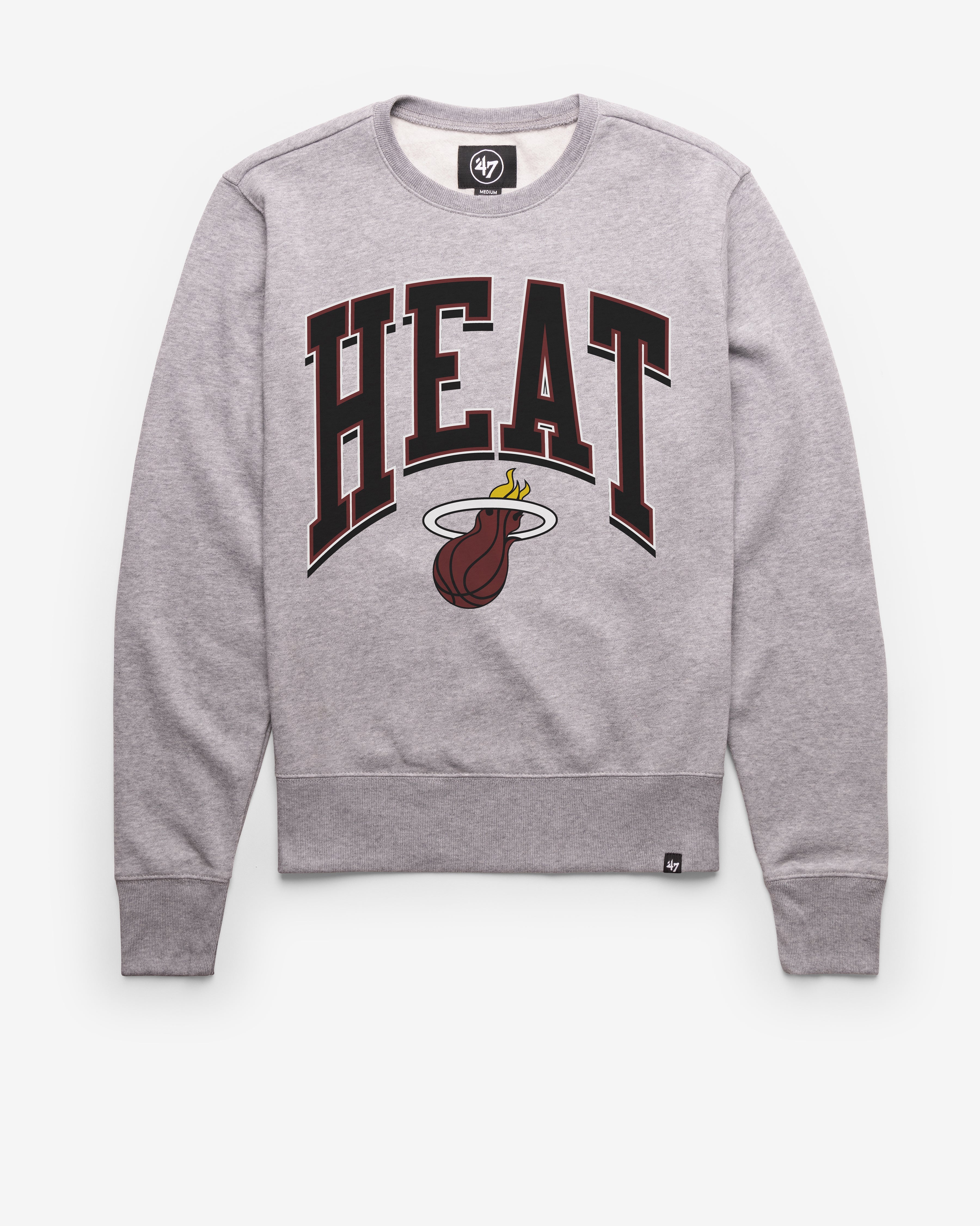 MIAMI HEAT WALK TALL '47 HEADLINE CREW SLATE GREY