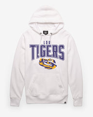 LOUISIANA STATE TIGERS LSU TEAM ELEMENTS ARCH '47 HEADLINE HOOD WHITE WASH