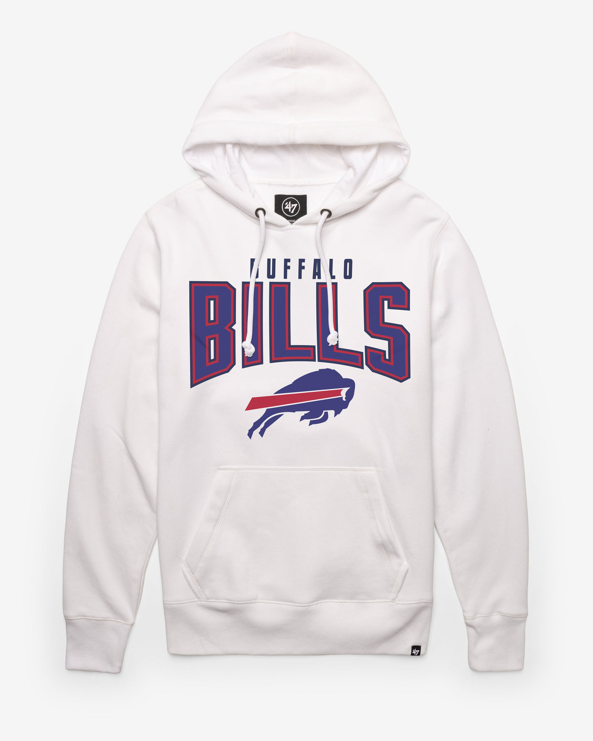 BUFFALO BILLS TEAM ELEMENTS '47 ARCH HEADLINE HOOD WHITE WASH