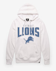 DETROIT LIONS TEAM ELEMENTS ARCH '47 HEADLINE HOOD WHITE WASH