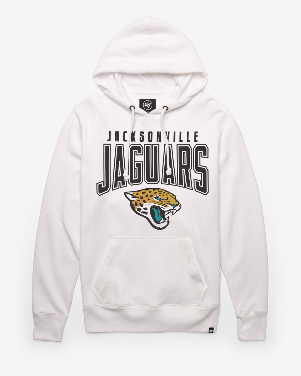 JACKSONVILLE JAGUARS TEAM ELEMENTS ARCH '47 HEADLINE HOOD WHITE WASH