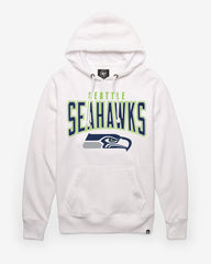 SEATTLE SEAHAWKS TEAM ELEMENTS ARCH '47 HEADLINE HOOD WHITE WASH