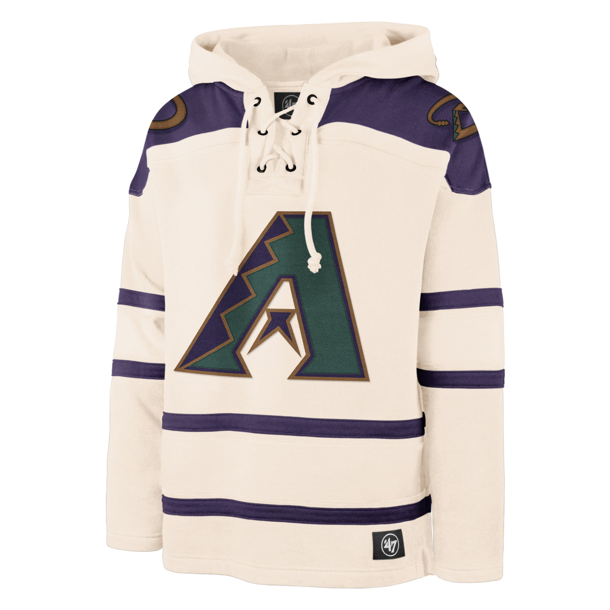 ARIZONA DIAMONDBACKS COOPERSTOWN SUPERIOR '47 LACER HOOD CREAM