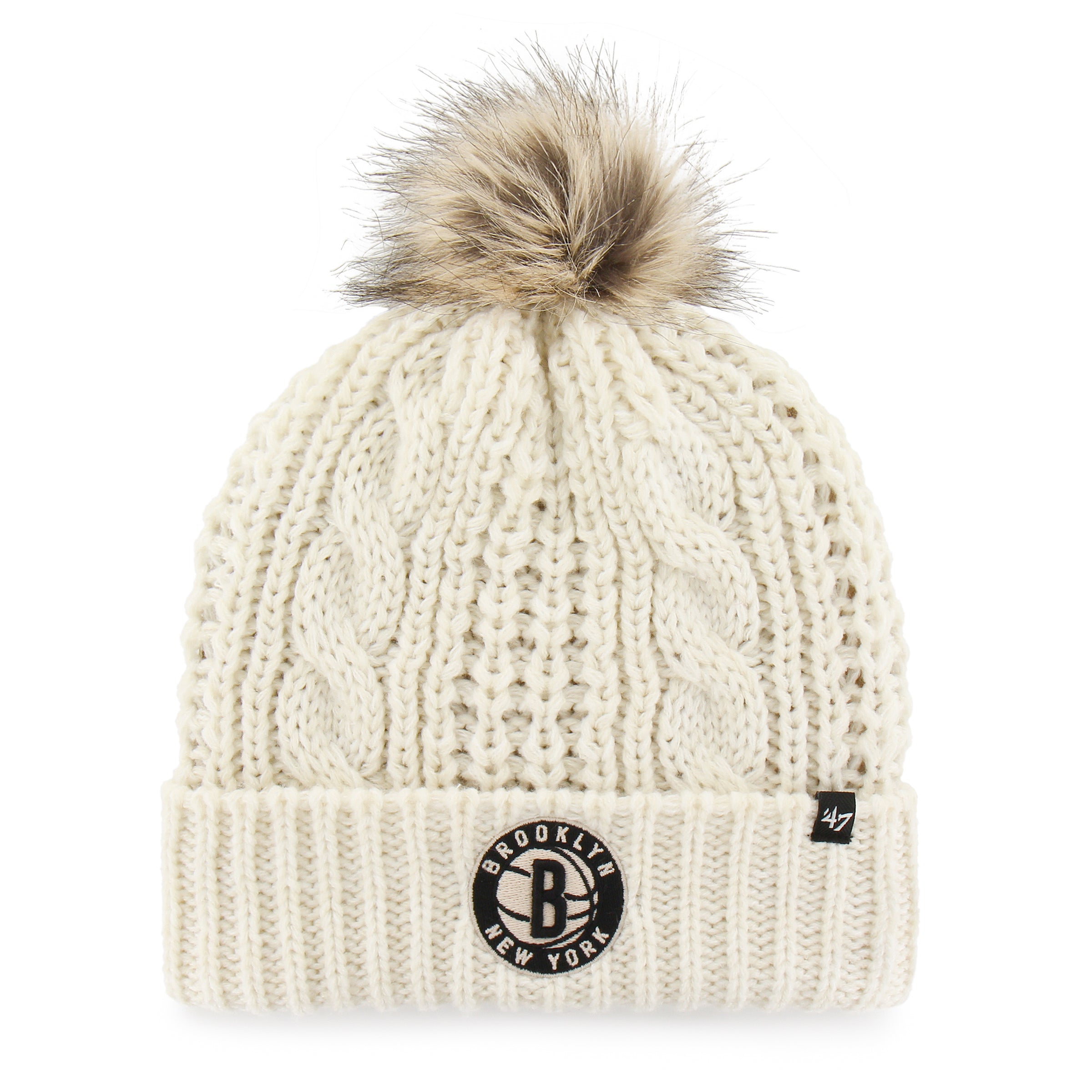 BROOKLYN NETS MEEKO '47 CUFF KNIT WOMEN WHITE