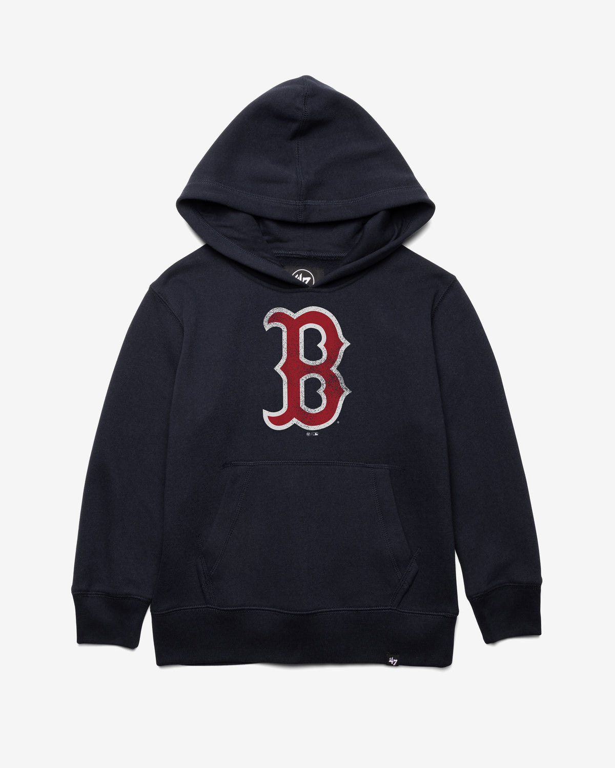 BOSTON RED SOX DISTRESSED IMPRINT '47 HEADLNE HOOD KIDS FALL NAVY