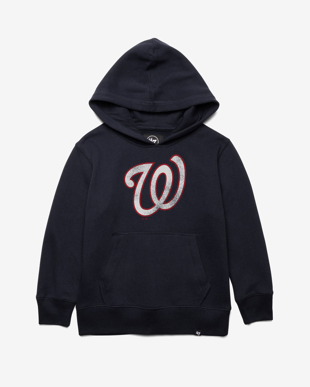 WASHINGTON NATIONALS DISTRESSED IMPRINT '47 HEADLINE HOOD KIDS FALL NAVY