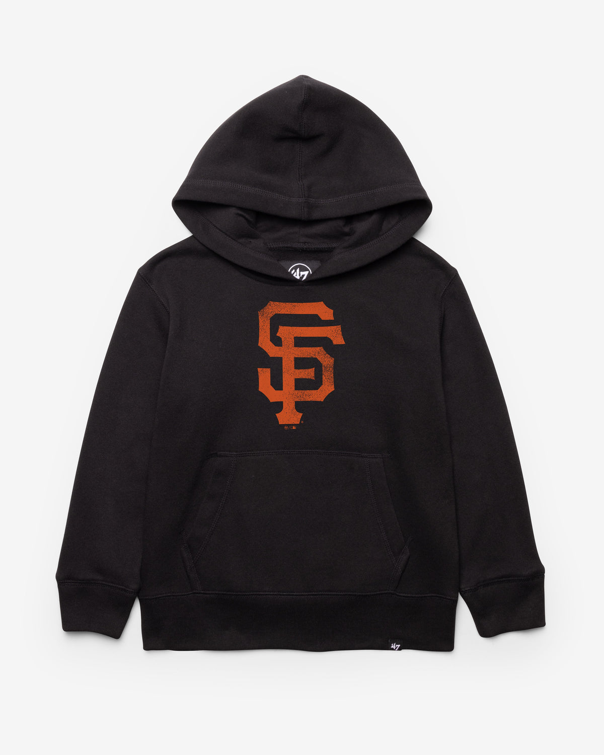 SAN FRANCISCO GIANTS DISTRESSED IMPRINT '47 HEADLINE HOOD KIDS JET BLACK