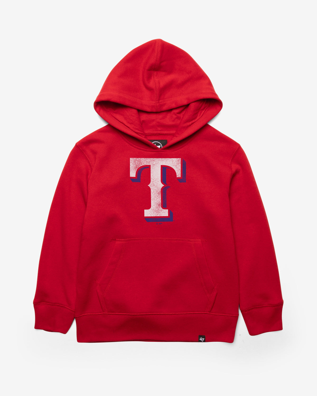 TEXAS RANGERS DISTRESSED IMPRINT '47 HEADLINE HOOD KIDS RED