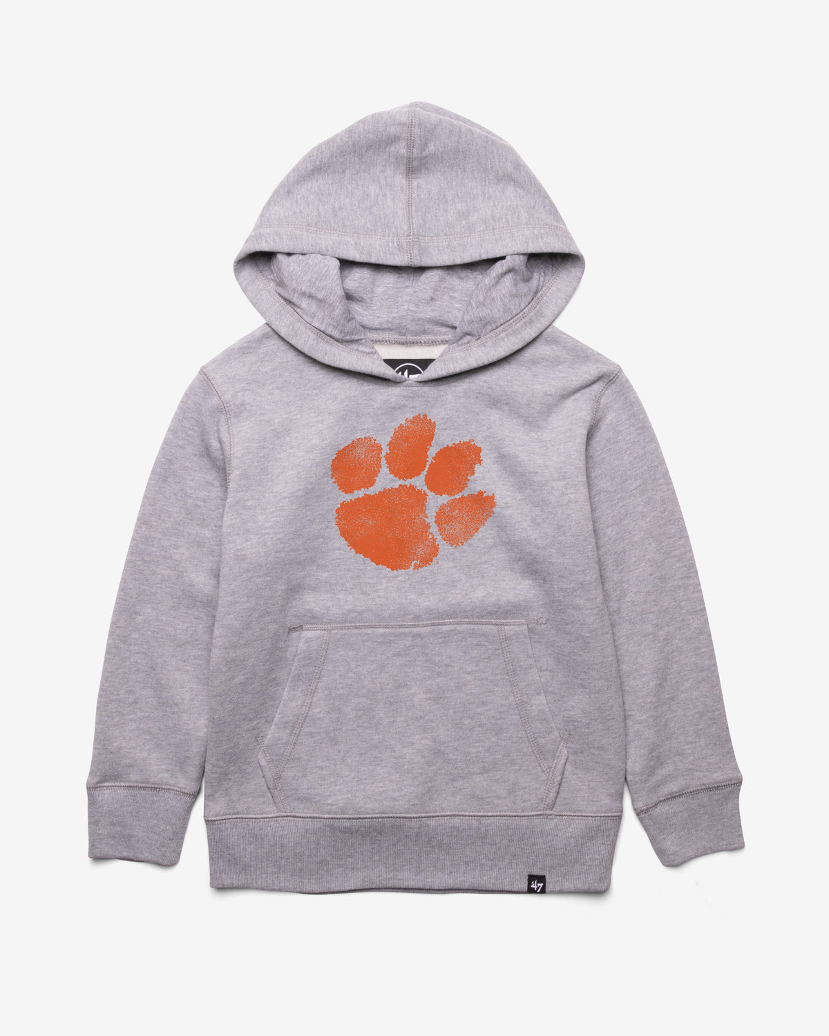 CLEMSON TIGERS DISTRESSED IMPRINT '47 HEADLINE HOOD KIDS SLATE GREY