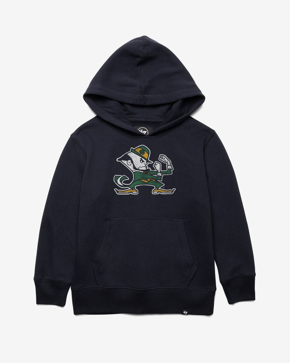 NOTRE DAME FIGHTING IRISH DISTRESSED IMPRINT '47 HEADLINE HOOD KIDS FALL NAVY