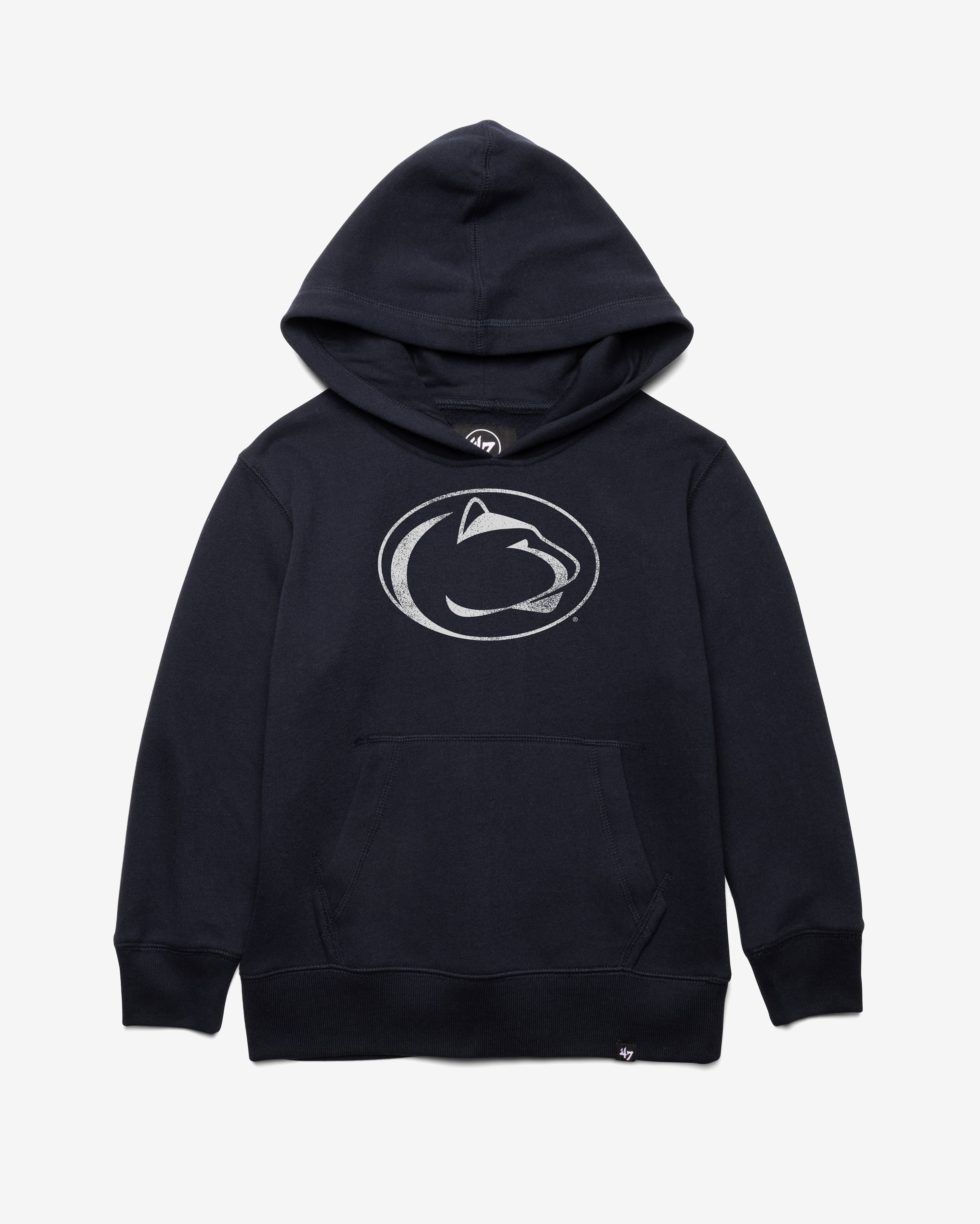 PENN STATE NITTANY LIONS DISTRESSED IMPRINT '47 HEADLINE HOOD KIDS FALL NAVY
