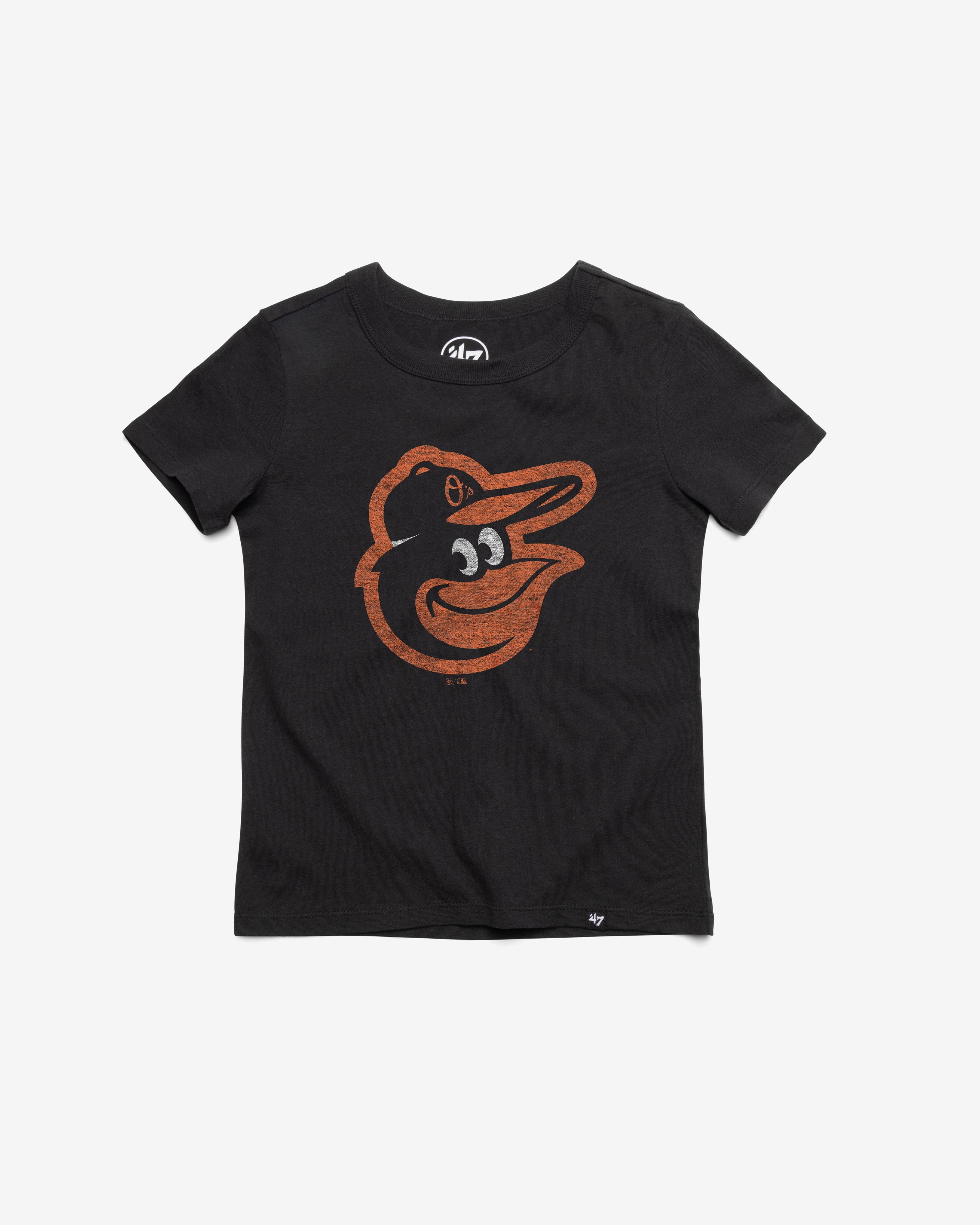 BALTIMORE ORIOLES PREMIER '47 FRANKLIN TEE KIDS FLINT BLACK