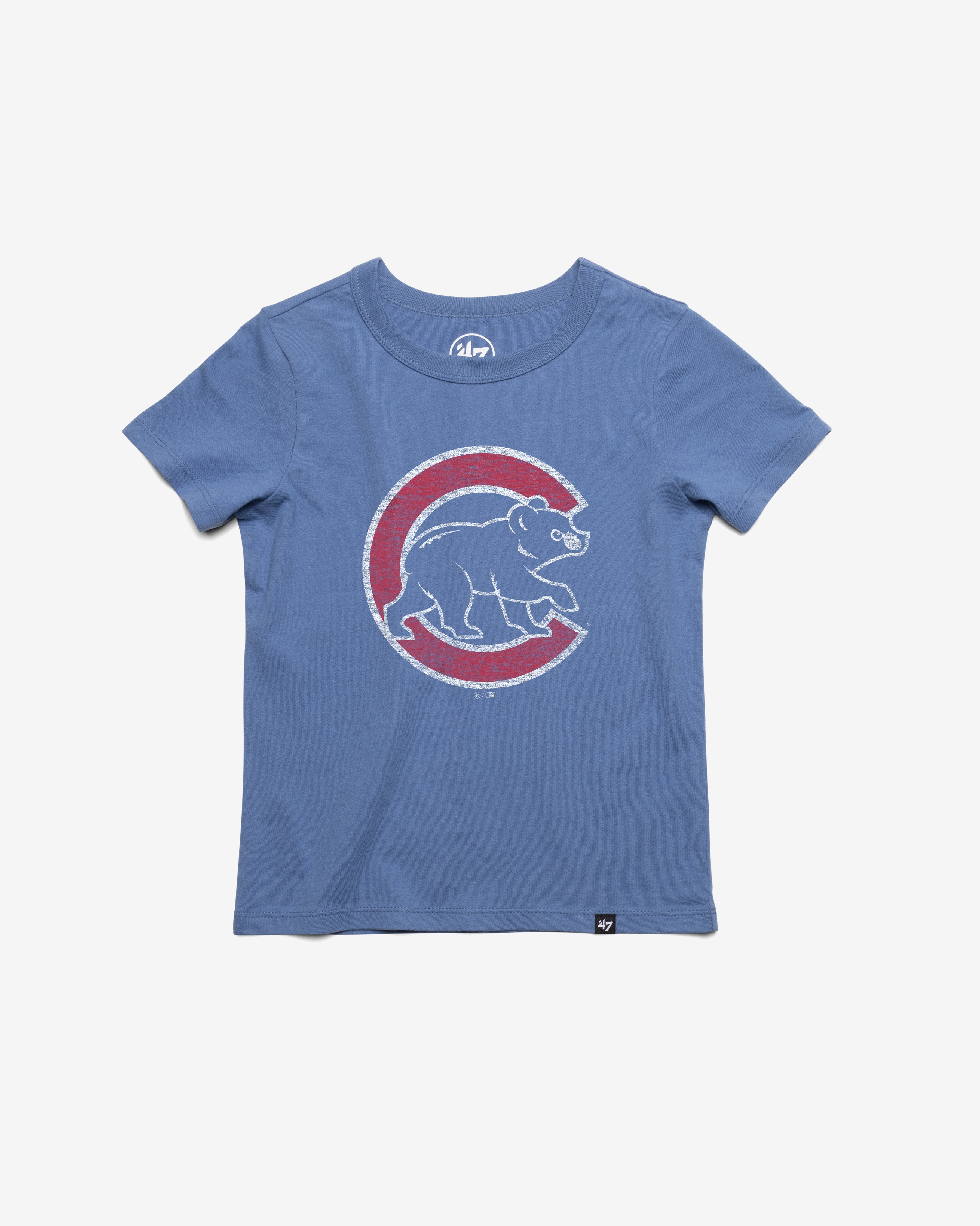 CHICAGO CUBS PREMIER '47 FRANKLIN TEE KIDS CADET BLUE