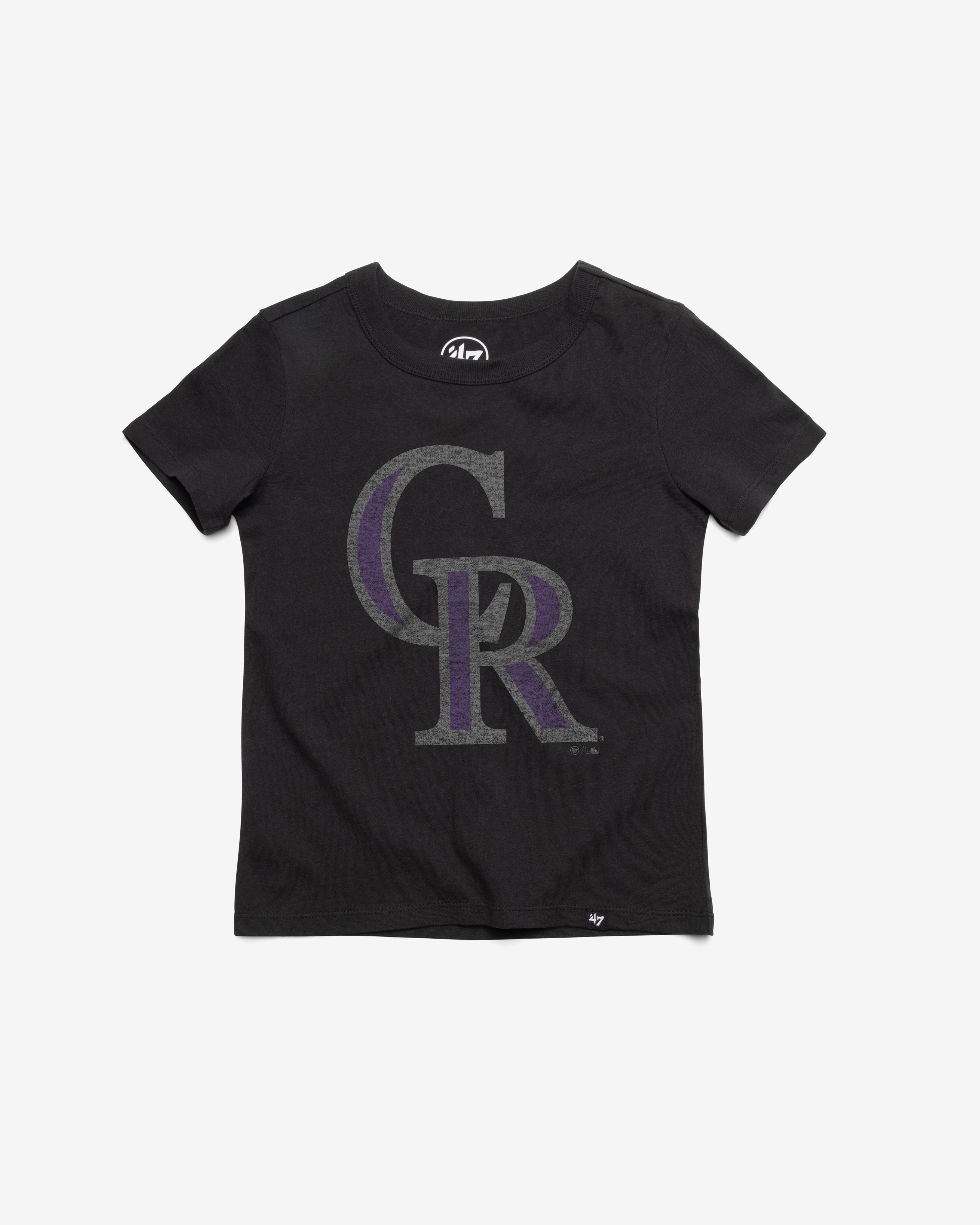 COLORADO ROCKIES PREMIER '47 FRANKLIN TEE KIDS FLINT BLACK