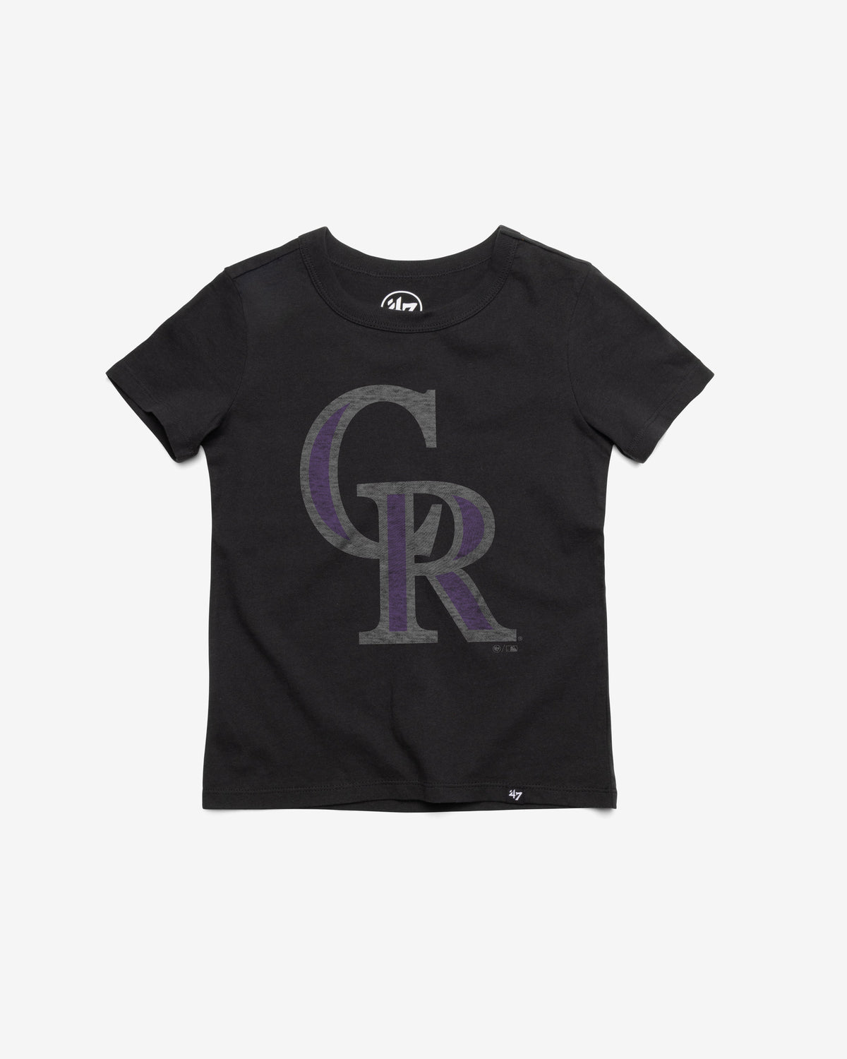 COLORADO ROCKIES PREMIER '47 FRANKLIN TEE KIDS FLINT BLACK