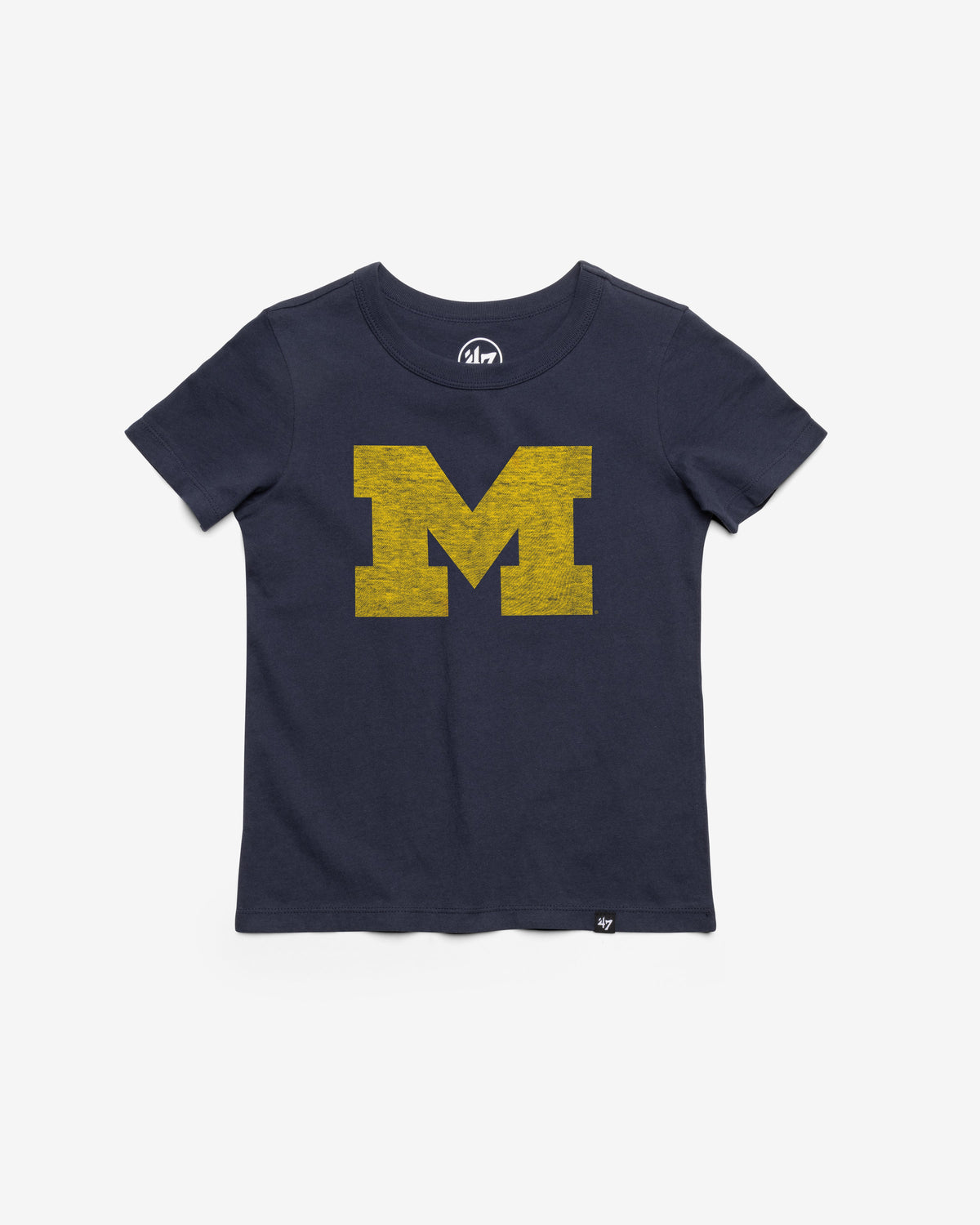 MICHIGAN WOLVERINES PREMIER '47 FRANKLIN TEE KIDS ATLAS BLUE