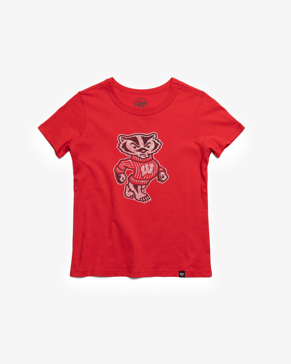 WISCONSIN BADGERS PREMIER '47 FRANKLIN TEE KIDS RACER RED
