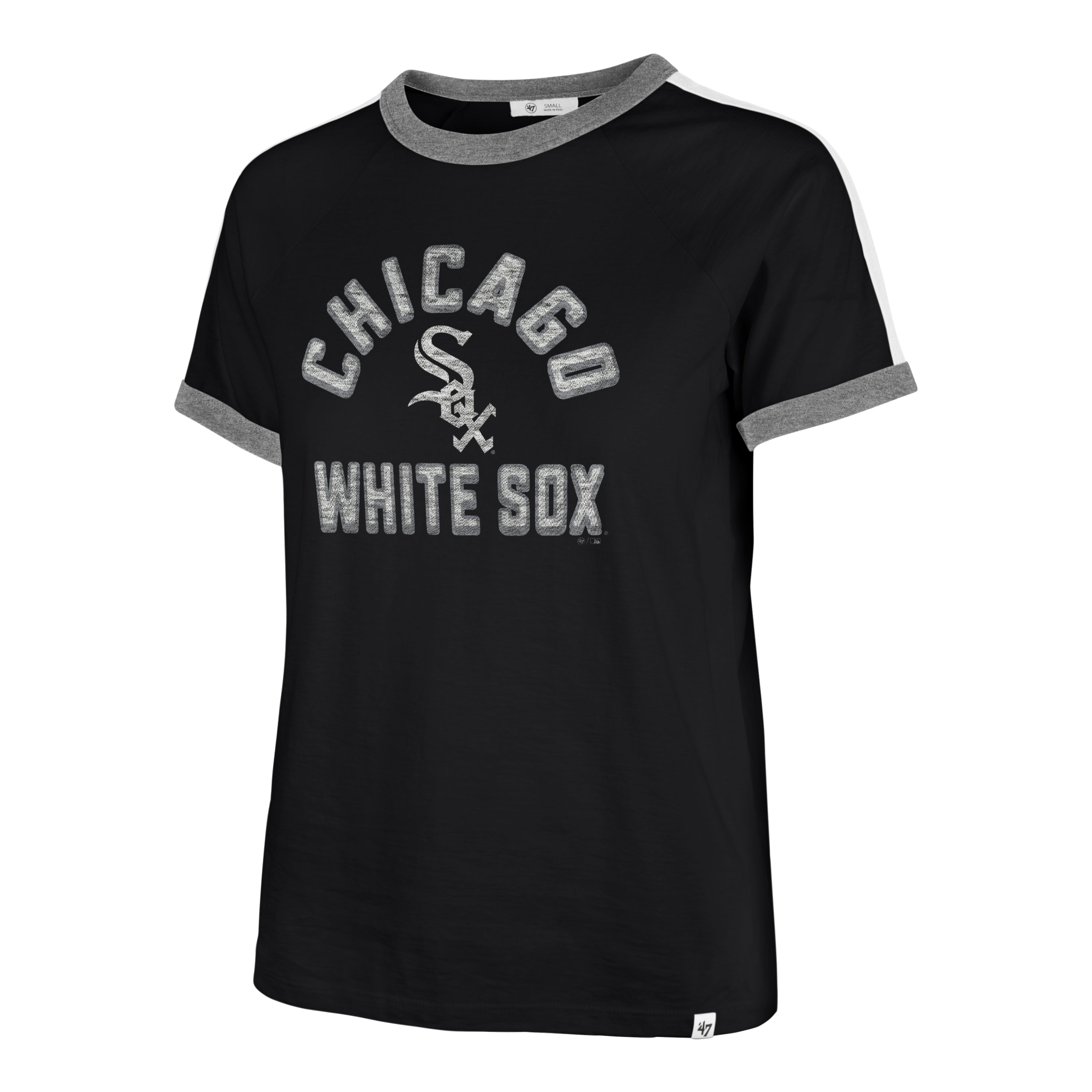 CHICAGO WHITE SOX DOUBLE HEADER SWEET HEAT '47 PEYTON TEE WOMENS FLINT BLACK