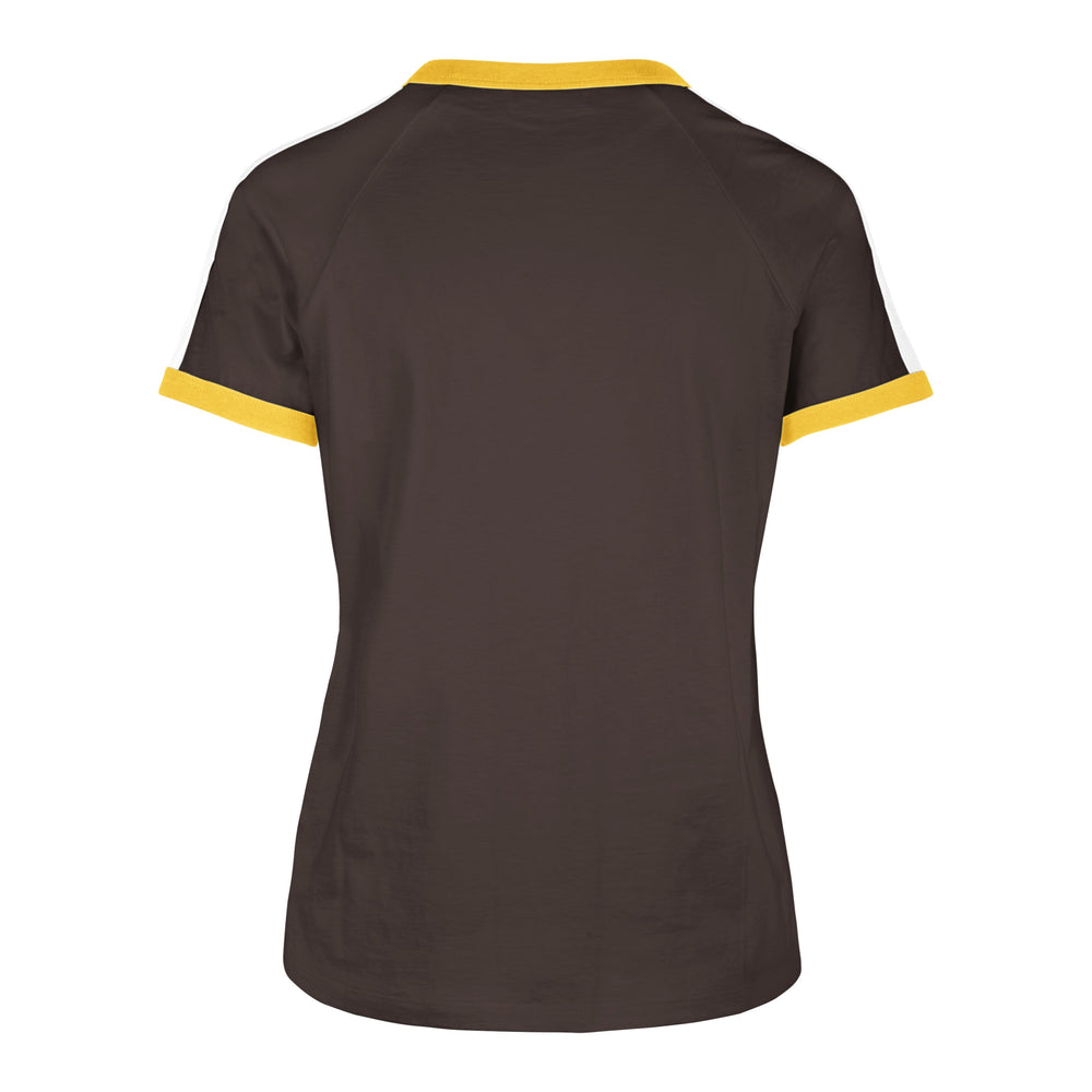 SAN DIEGO PADRES DOUBLE HEADER SWEET HEAT '47 PEYTON TEE WOMENS ESPRESSO