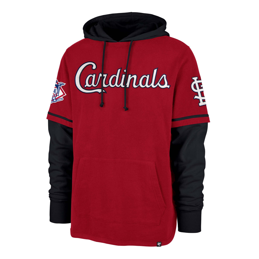 ST. LOUIS CARDINALS TRIFECTA '47 SHORTSTOP PULLOVER HOOD RED