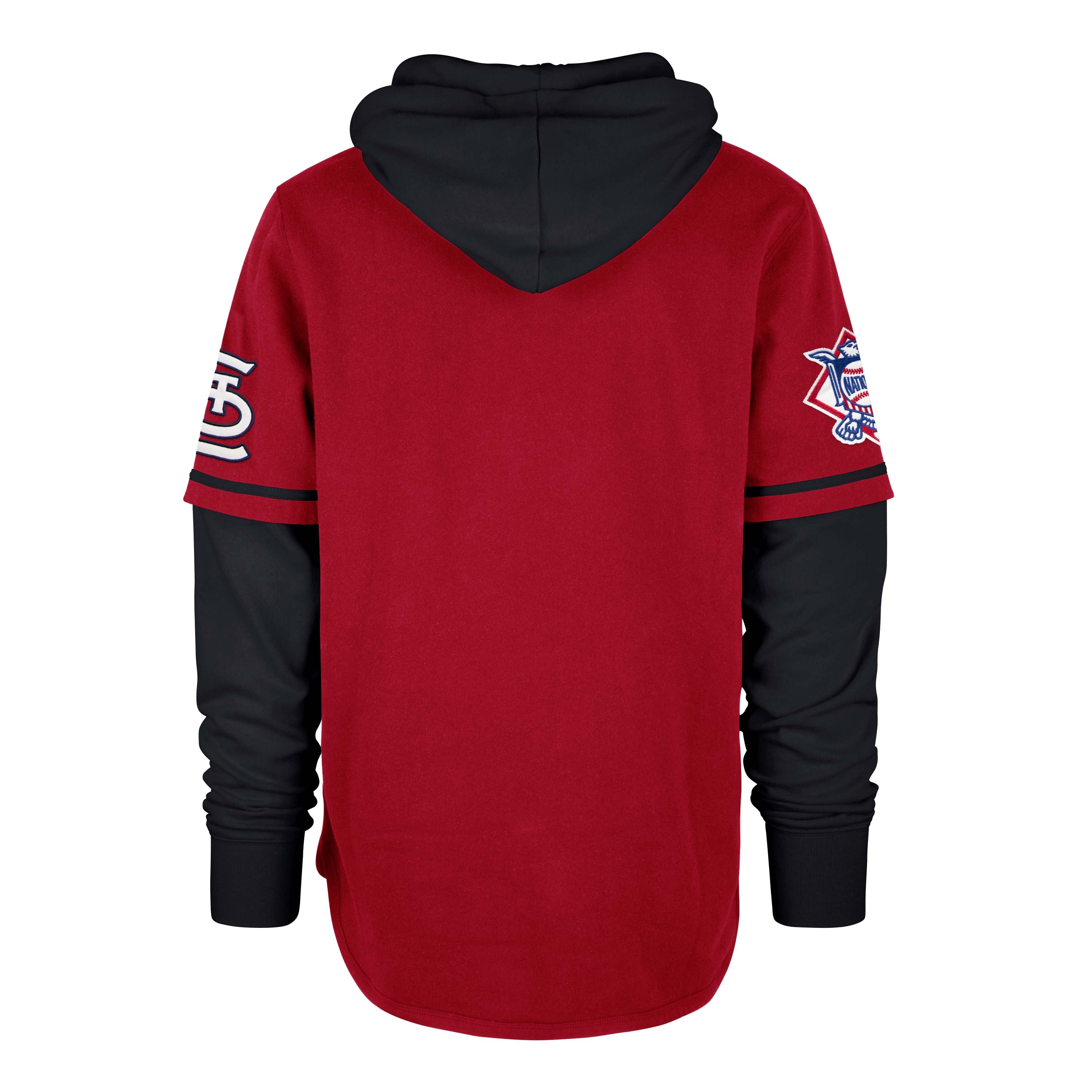 ST. LOUIS CARDINALS TRIFECTA '47 SHORTSTOP PULLOVER HOOD RED