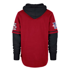 ST. LOUIS CARDINALS TRIFECTA '47 SHORTSTOP PULLOVER HOOD RED