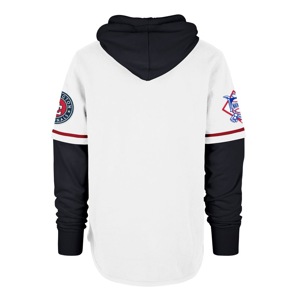 WASHINGTON NATIONALS COOPERSTOWN TRIFECTA '47 SHORTSTOP PULLPOVER HOOD WHITE WASH