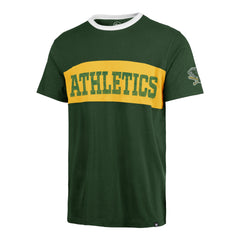 ATHLETICS COOPERSTOWN DOUBLE HEADER CLOSER '47 PARKER TEE ELM GREEN