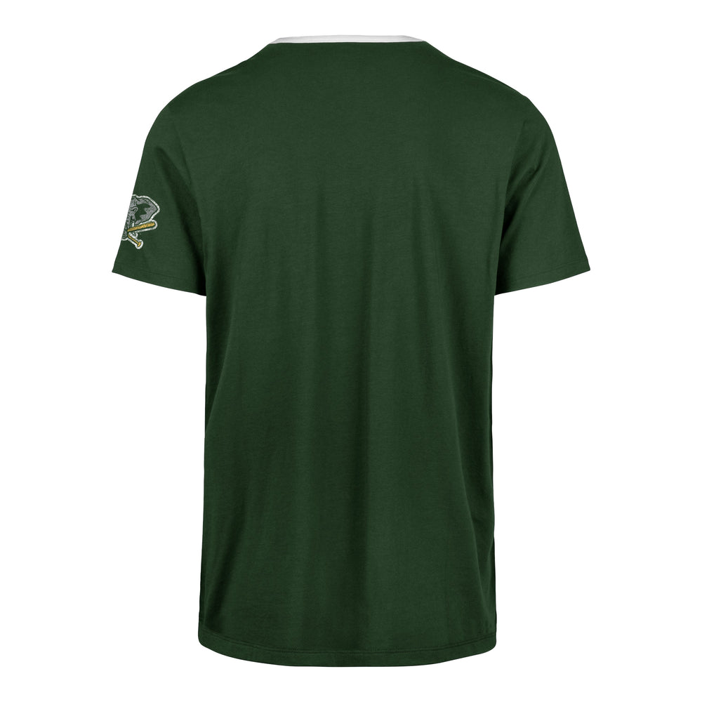 ATHLETICS COOPERSTOWN DOUBLE HEADER CLOSER '47 PARKER TEE ELM GREEN