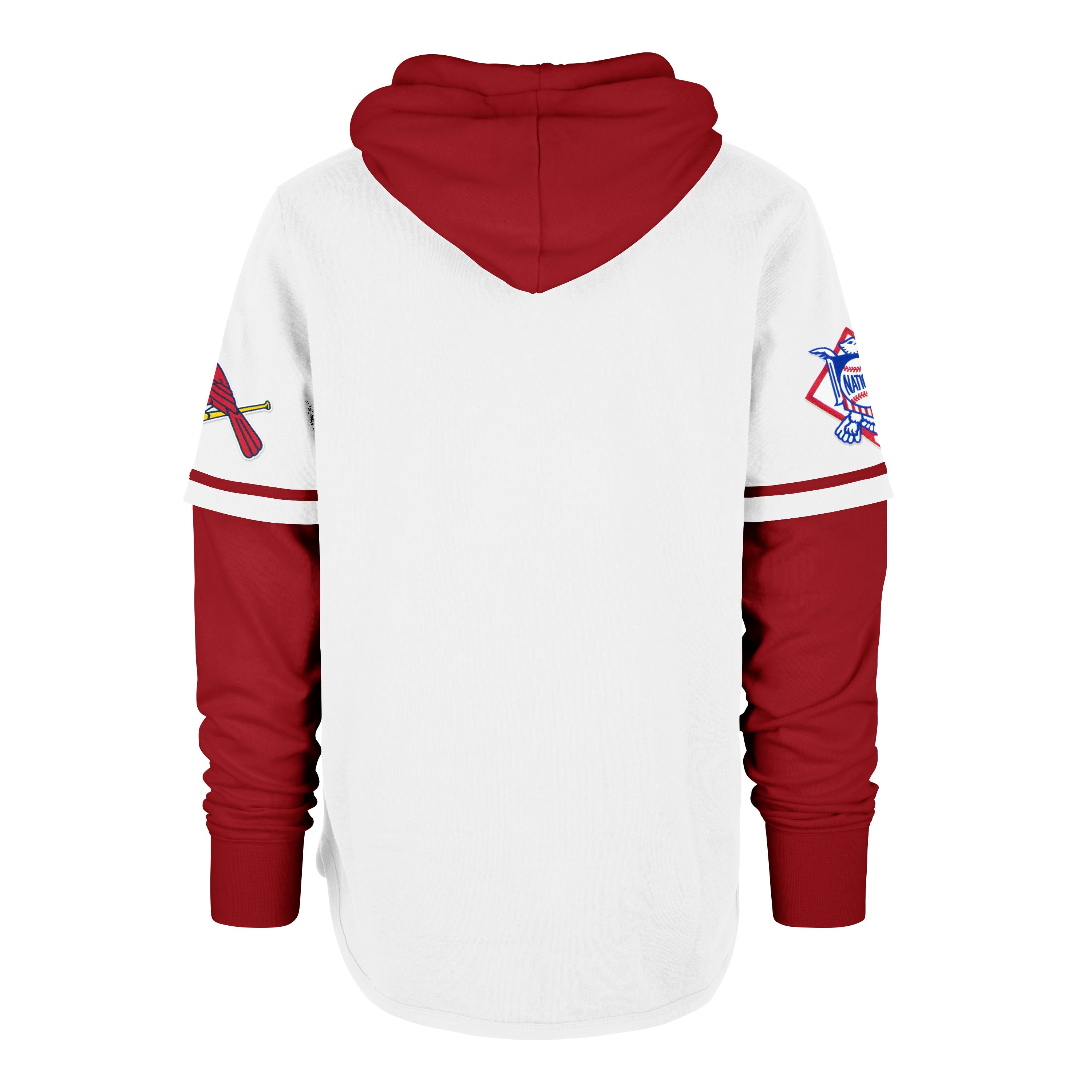 ST. LOUIS CARDINALS COOPERSTOWN TRIFECTA '47 SHORTSTOP PULLOVER HOOD WHITE WASH