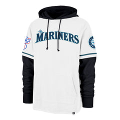 SEATTLE MARINERS COOPERSTOWN TRIFECTA '47 SHORTSTOP PULLOVER HOOD WHITE WASH