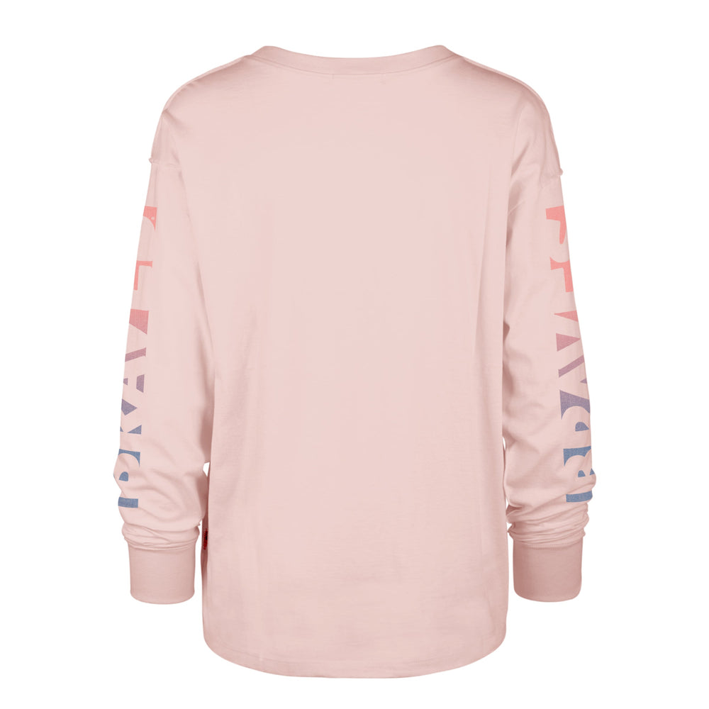 ATLANTA BRAVES CLOUD NINE '47 SOA LONG SLEEVE TEE WOMENS SEASHELL