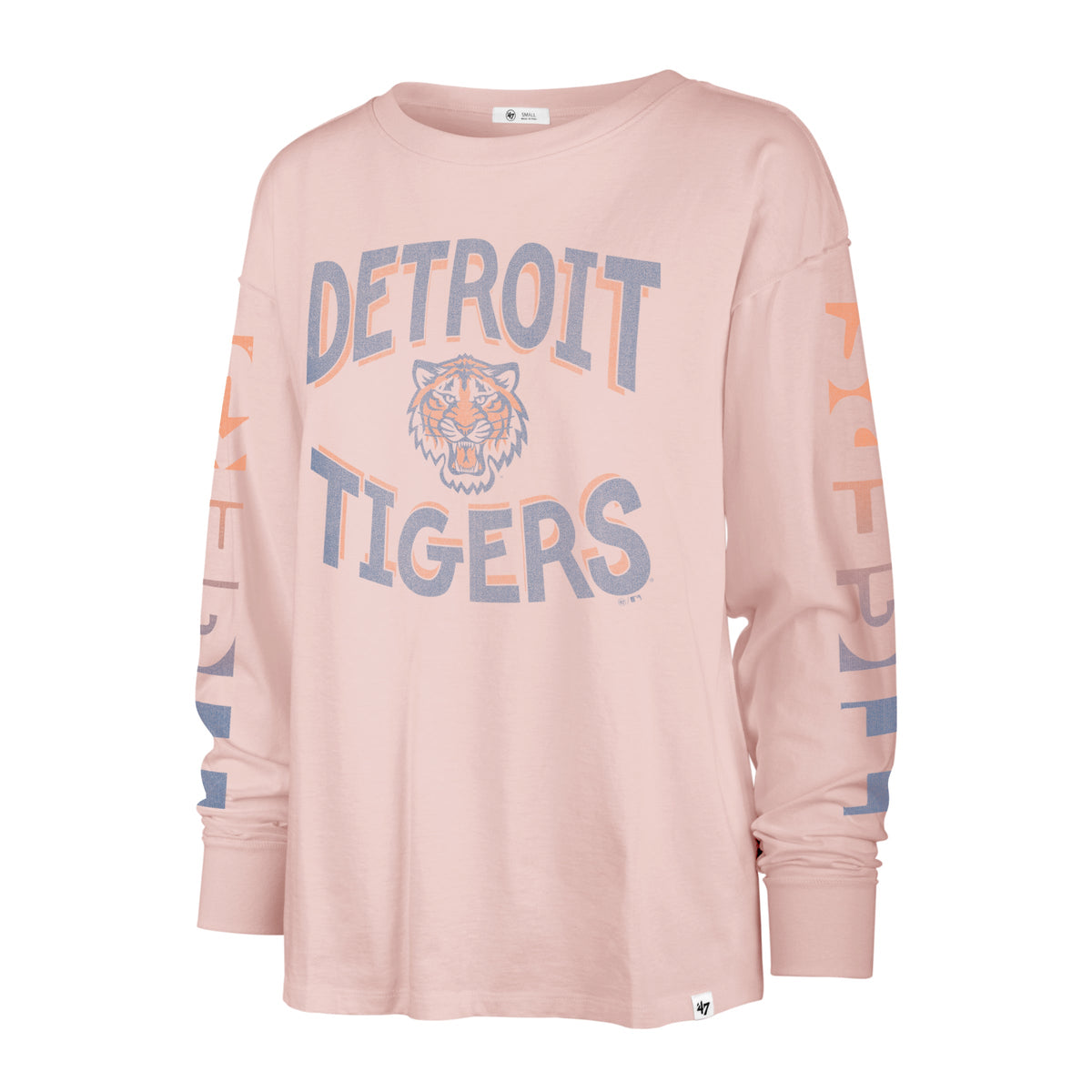 DETROIT TIGERS CLOUD NINE '47 SOA LONG SLEEVE TEE WOMENS SEASHELL