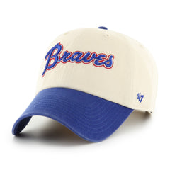 ATLANTA BRAVES COOPERSTOWN ALL STAR GAME BALLPARK SCRIPT SHOT '47 CLEAN UP NATURAL