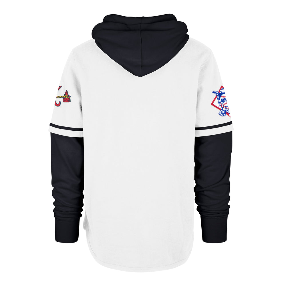 ATLANTA BRAVES COOPERSTOWN TRIFECTA '47 SHORTSTOP PULLOVER HOOD WHITE WASH