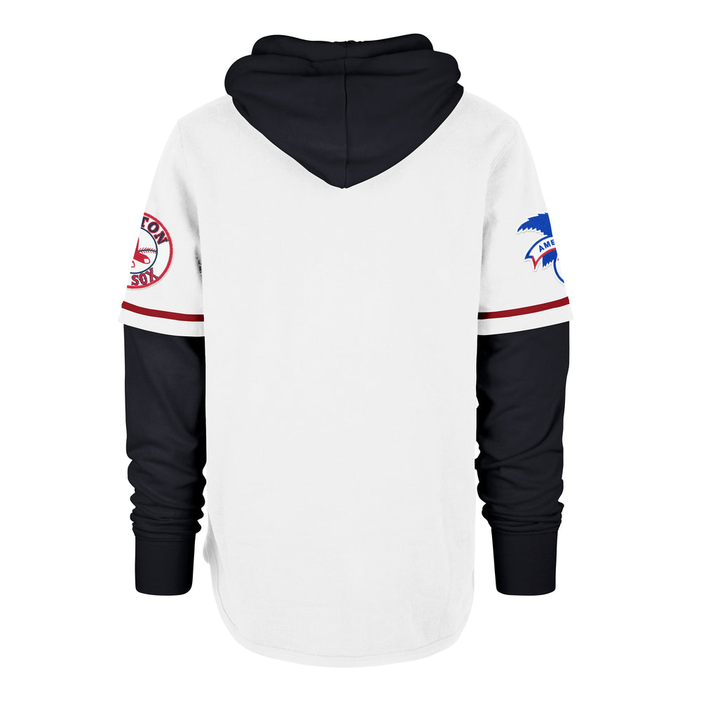 BOSTON RED SOX COOPERSTOWN TRIFECTA '47 SHORTSTOP PULLOVER HOOD WHITE WASH