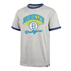 LOS ANGELES DODGERS COOPERSTOWN WAX PACK DALTON '47 RINGER TEE RELAY GREY