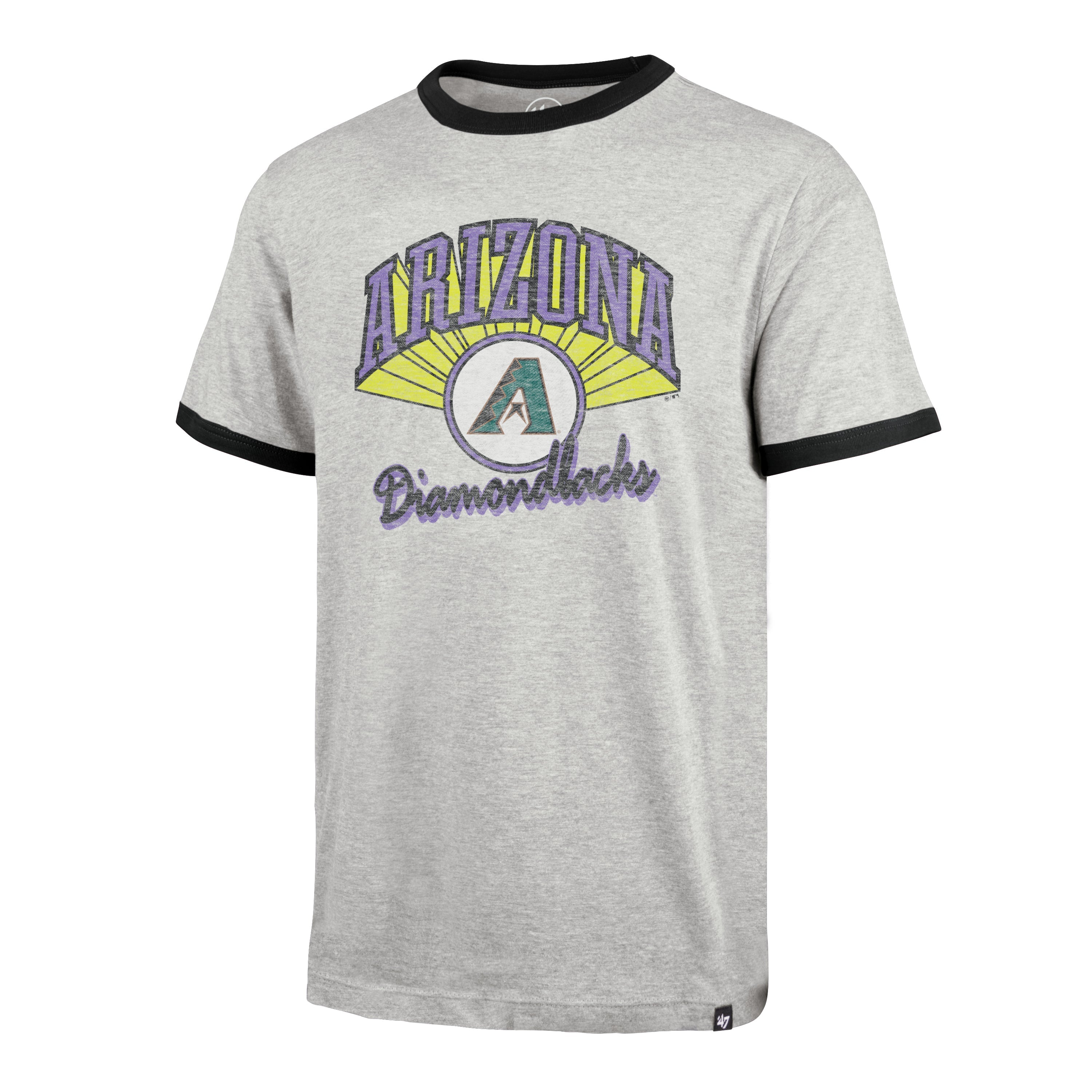 ARIZONA DIAMONDBACKS COOPERSTOWN WAX PACK DALTON '47 RINGER TEE RELAY GREY