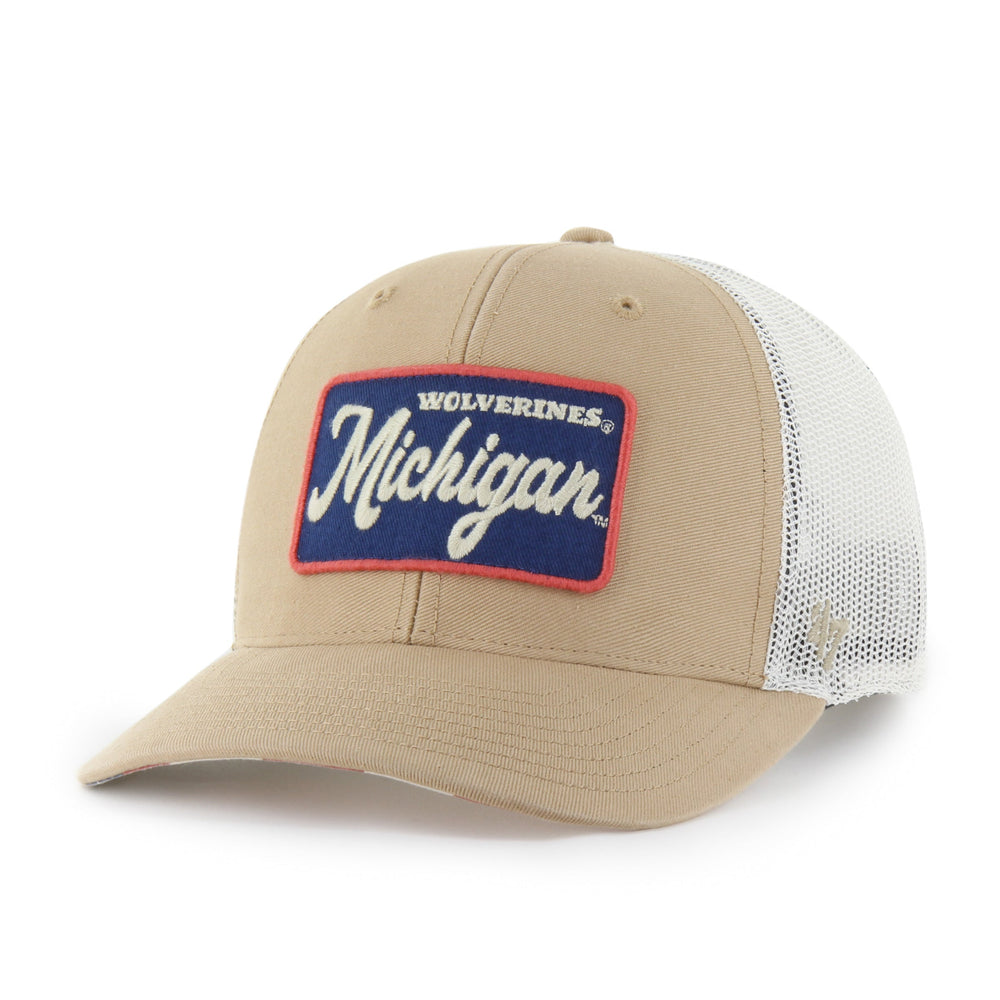 MICHIGAN WOLVERINES GLORY DAZE '47 TRUCKER KHAKI