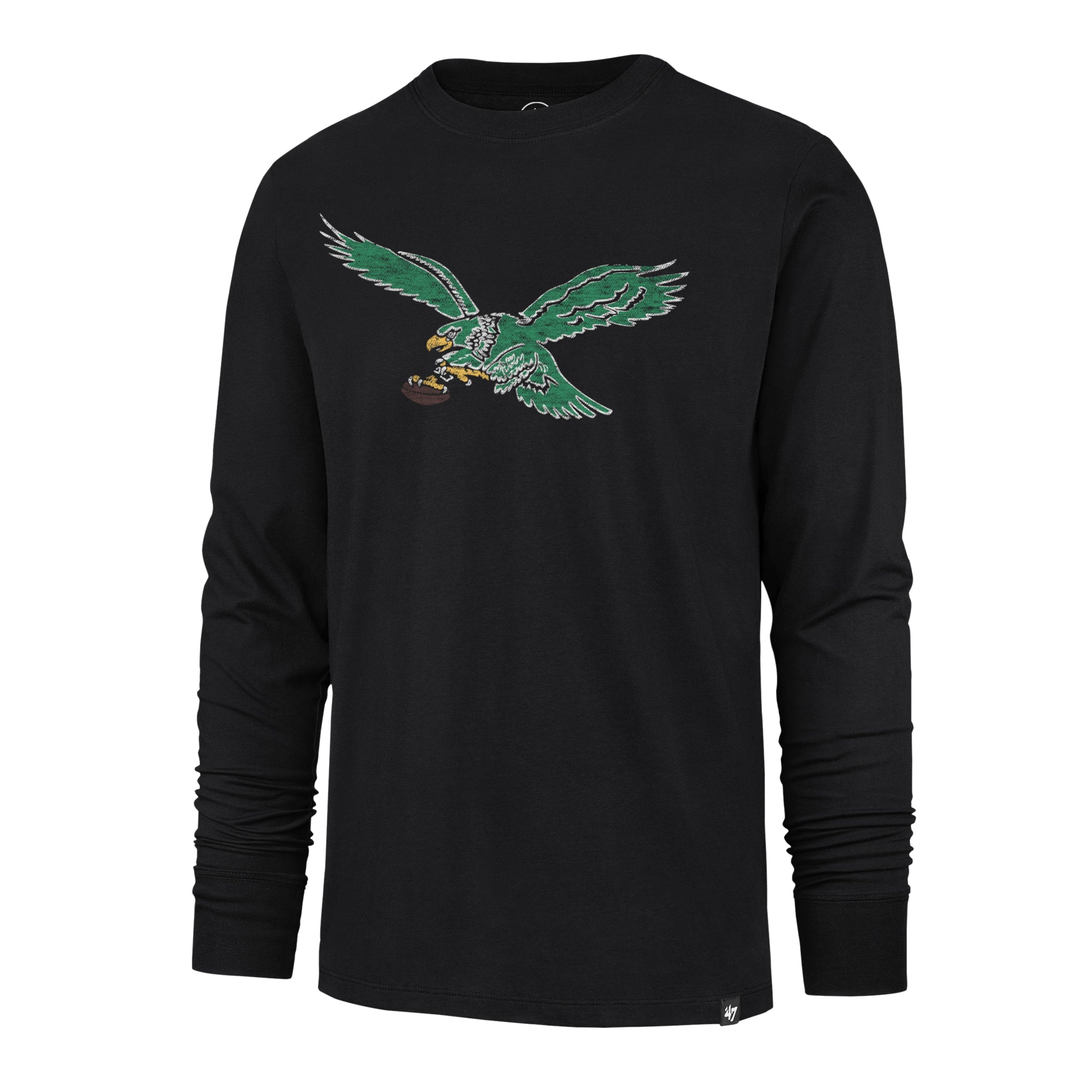 PHILADELPHIA EAGLES HISTORIC PREMIER '47 FRANKLIN LONG SLEEVE FLINT BLACK