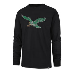 PHILADELPHIA EAGLES HISTORIC PREMIER '47 FRANKLIN LONG SLEEVE FLINT BLACK