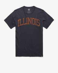 ILLINOIS FIGHTING ILLINI CLASSIC BLOCK '47 SCRUM TEE FALL NAVY