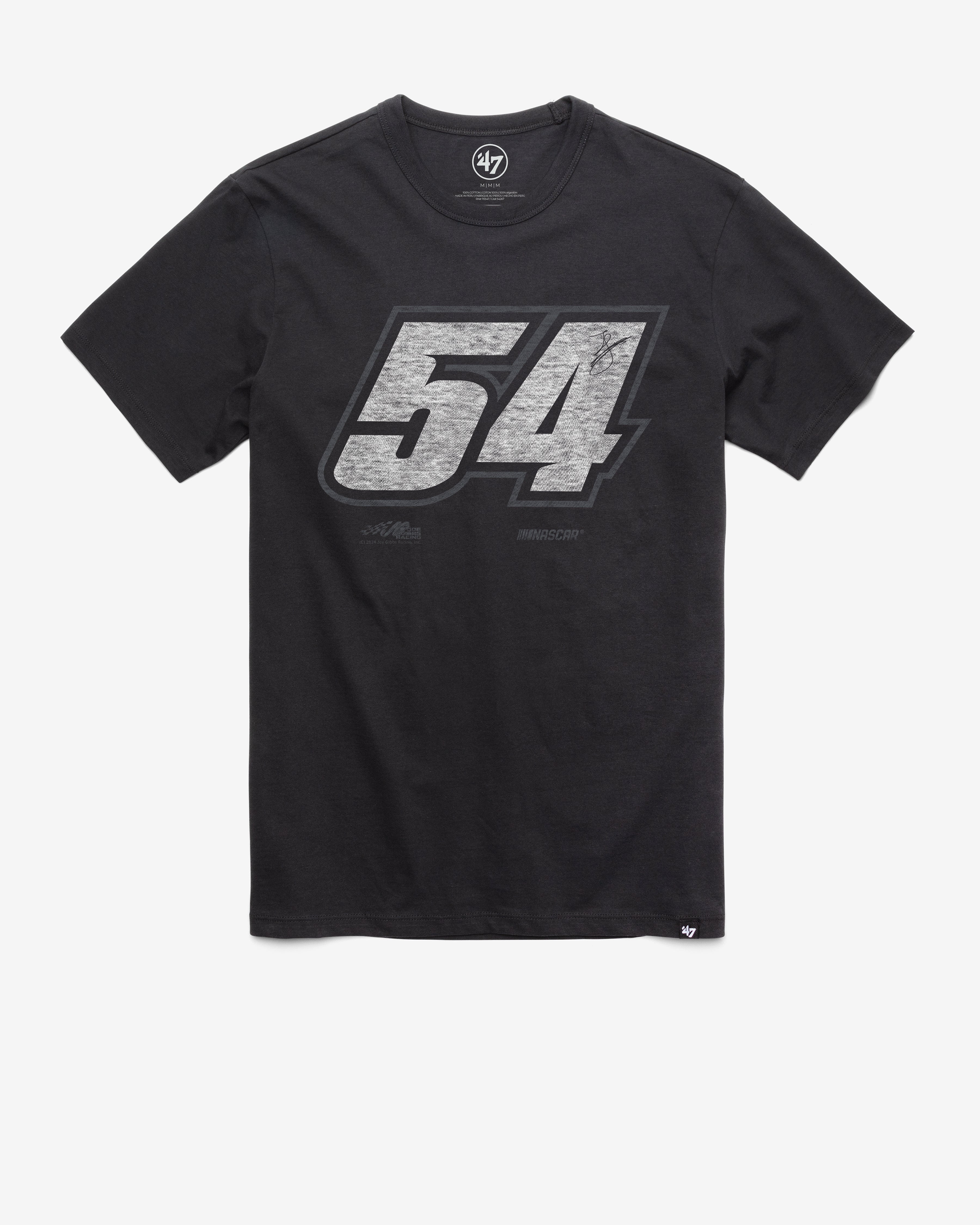 TY GIBBS JOE GIBBS RACING DRIVER '47 FRANKLIN TEE FLINT BLACK