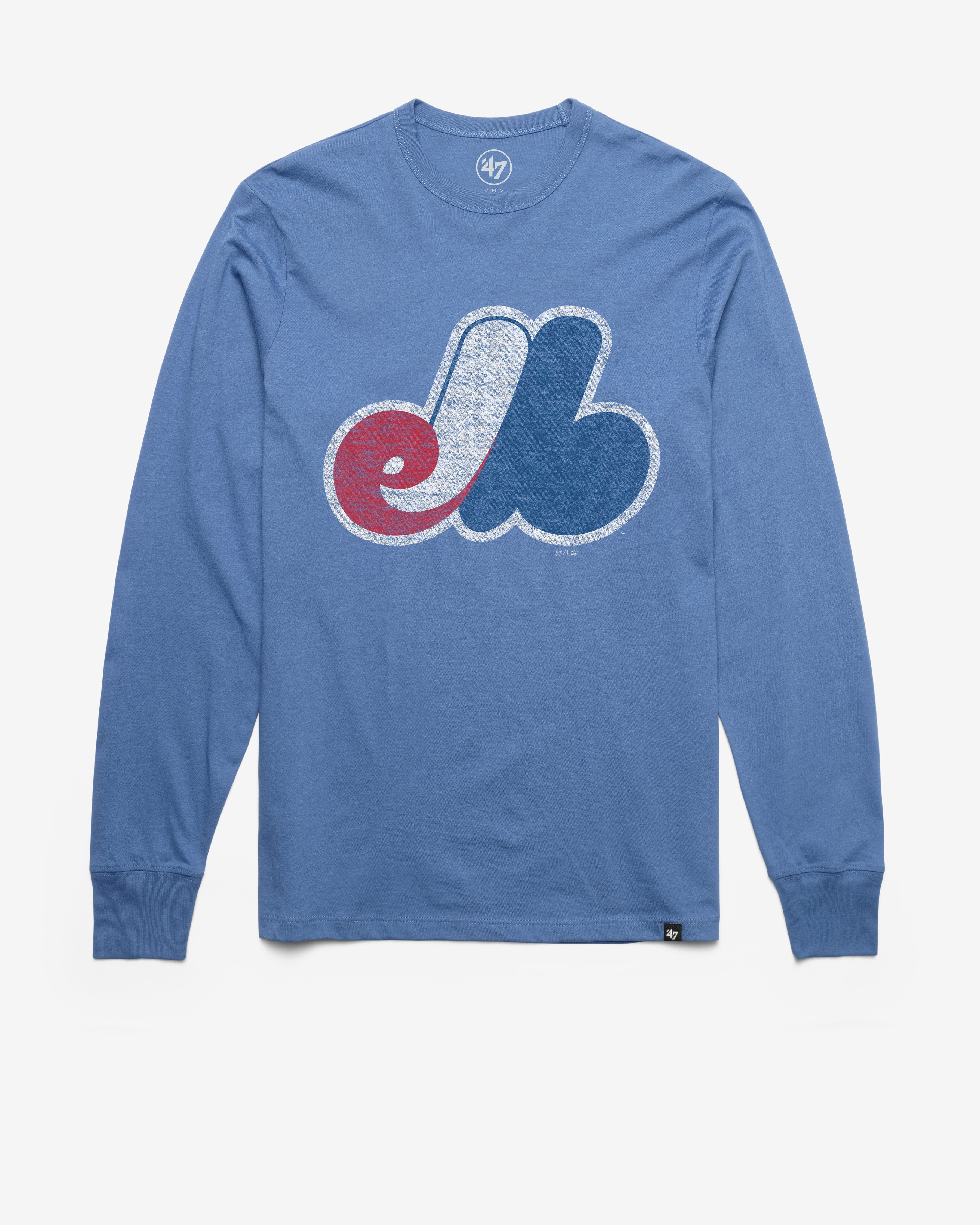 MONTREAL EXPOS COOPERSTOWN PREMIER '47 FRANKLIN LONG SLEEVE CADET BLUE