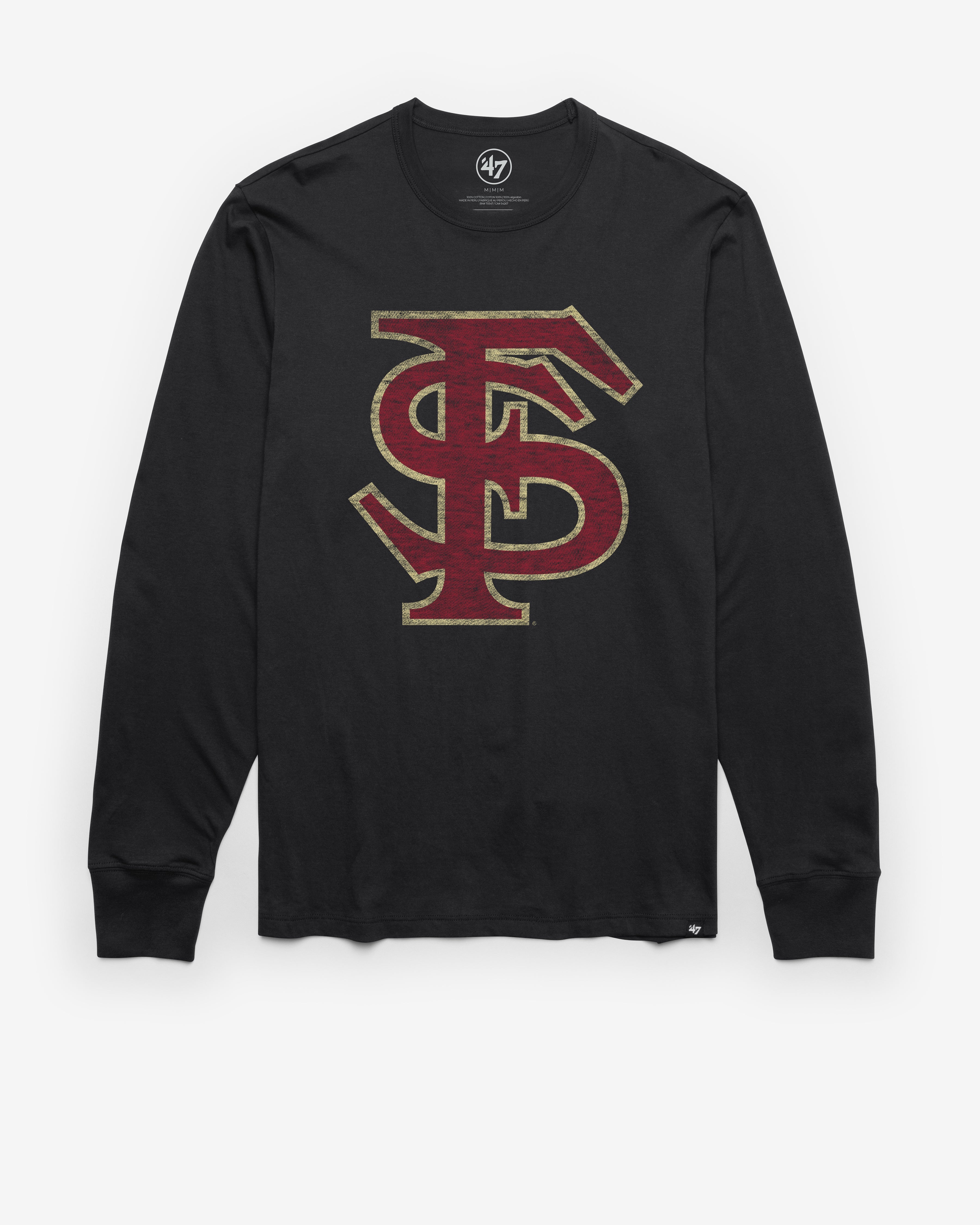 FLORIDA STATE SEMINOLES PREMIER '47 FRANKLIN LONG SLEEVE FLINT BLACK